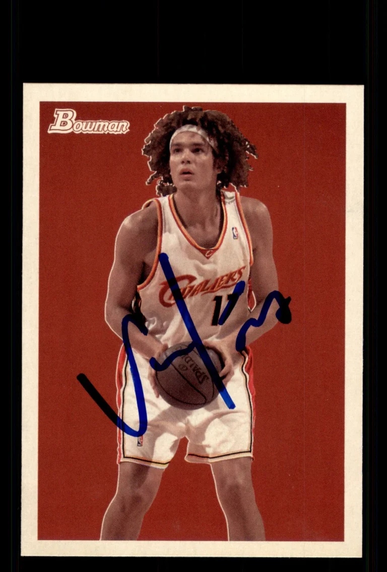 Signed Basketball Card Auto Anderson Varejao 2009-10 Bowman 48 #15 Cavaliers