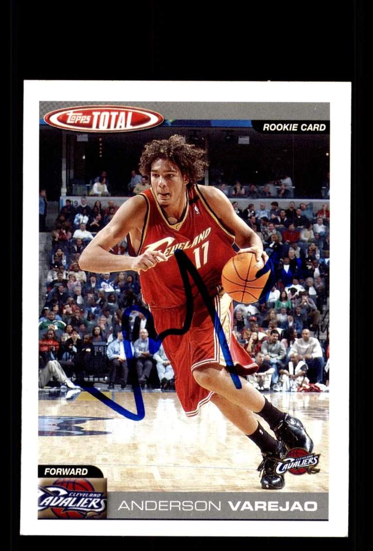 Signed Basketball Card Auto Anderson Varejao 2004-05 Topps Total #341 Cavaliers