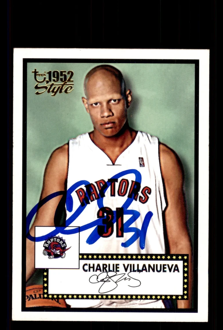 Signed Basketball Card Auto Charlie Villanueva 2005-06 Topps 1952 Style #148