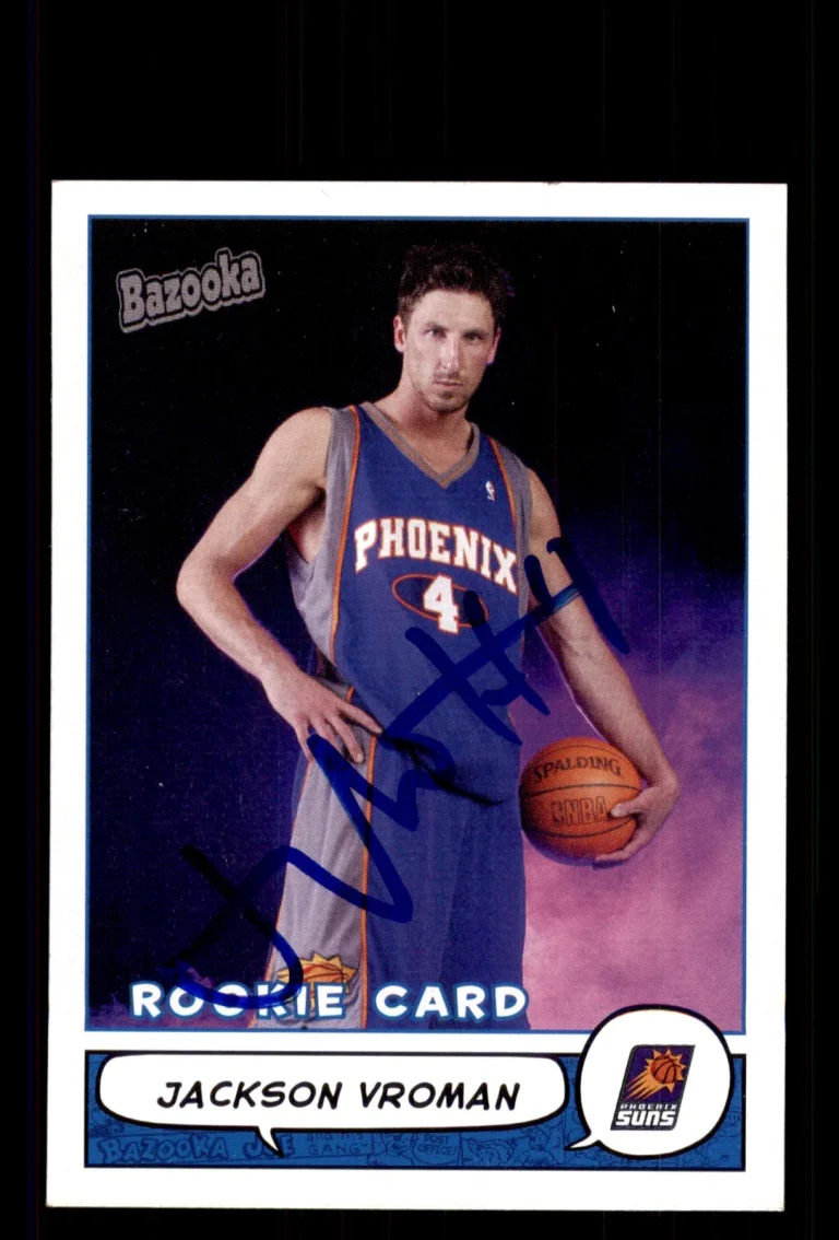 Signed Basketball Card Auto Jackson Vroman 2004-05 Bazooka #168 Phoenix Suns