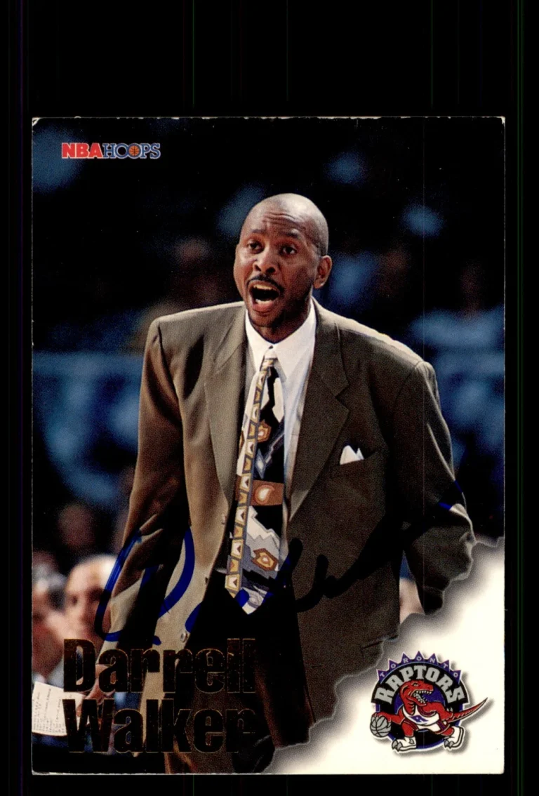 Signed Basketball Card Auto Darrell Walker 1996-97 Hoops #274 Toronto Raptors