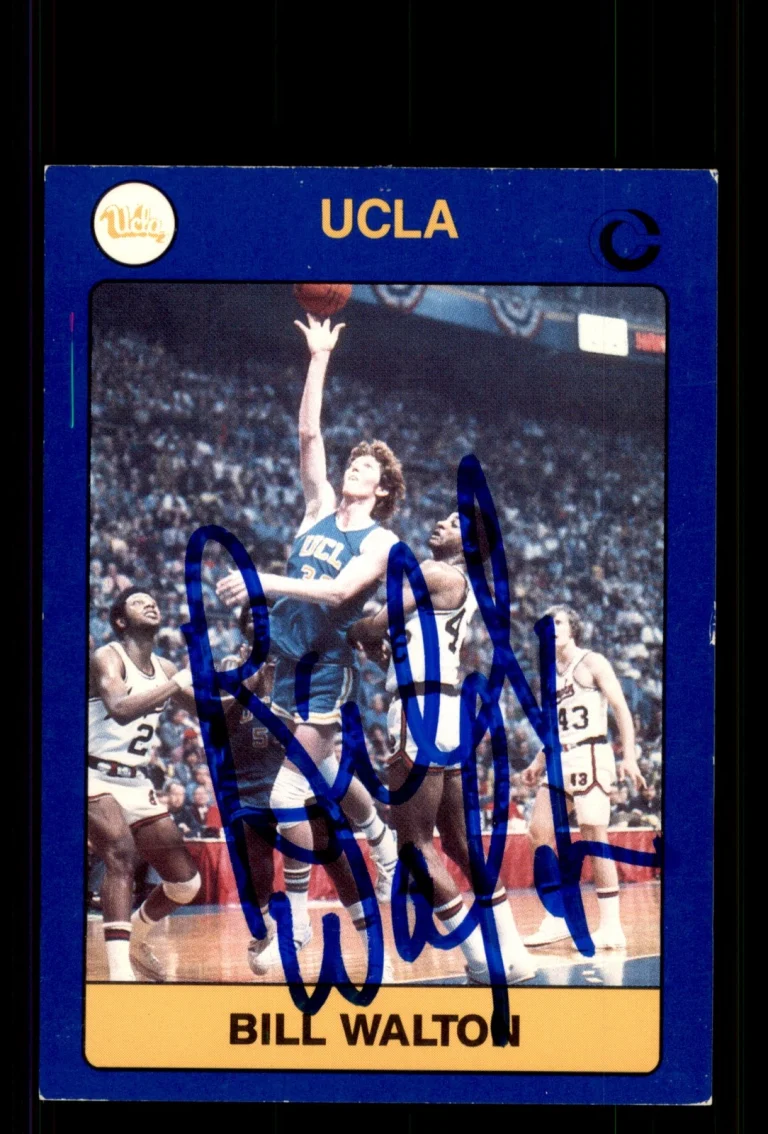 Signed Basketball Card Auto Bill Walton 1991 Collegiate Collection UCLA #83