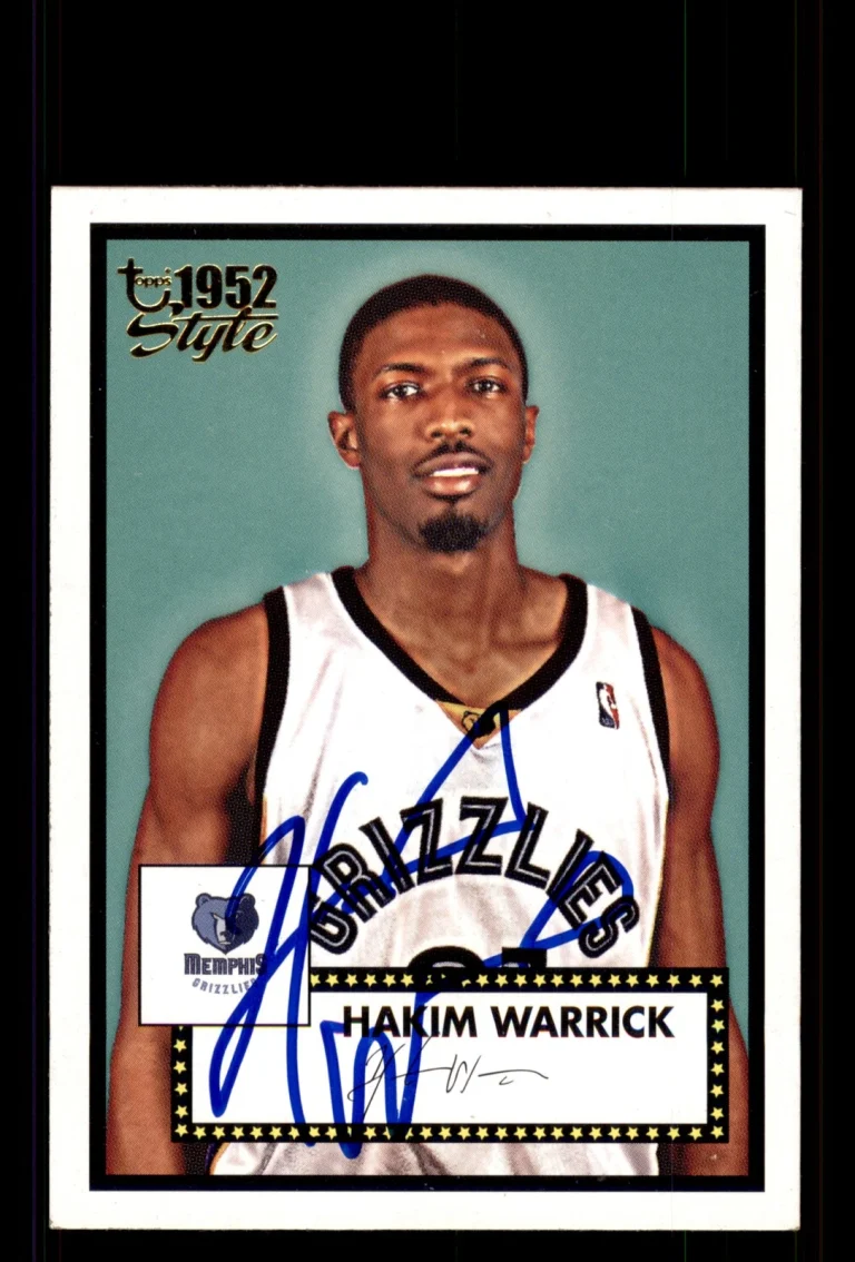 Signed Basketball Card Auto Hakim Warrick 2005-06 Topps 1952 Style #143