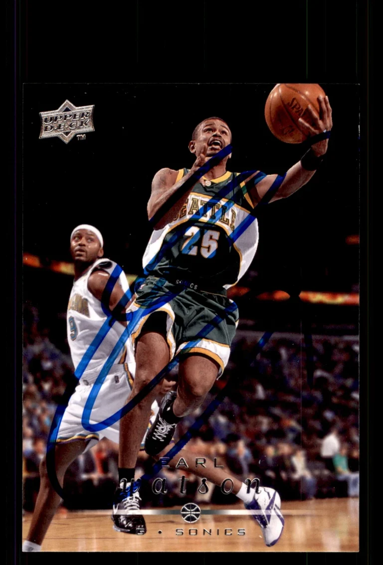 Signed Basketball Card Auto Earl Watson 2008-09 Upper Deck #179 SuperSonics