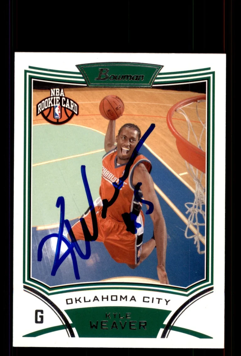 Signed Basketball Card Auto Kyle Weaver 2008-09 Bowman #143 Thunder