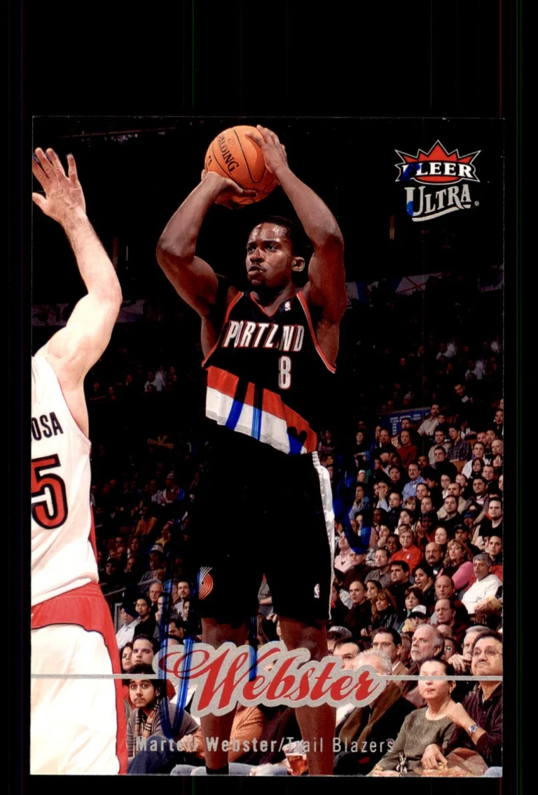 Signed Basketball Card Auto Martell Webster 2007-08 Ultra #159 Trail Blazers