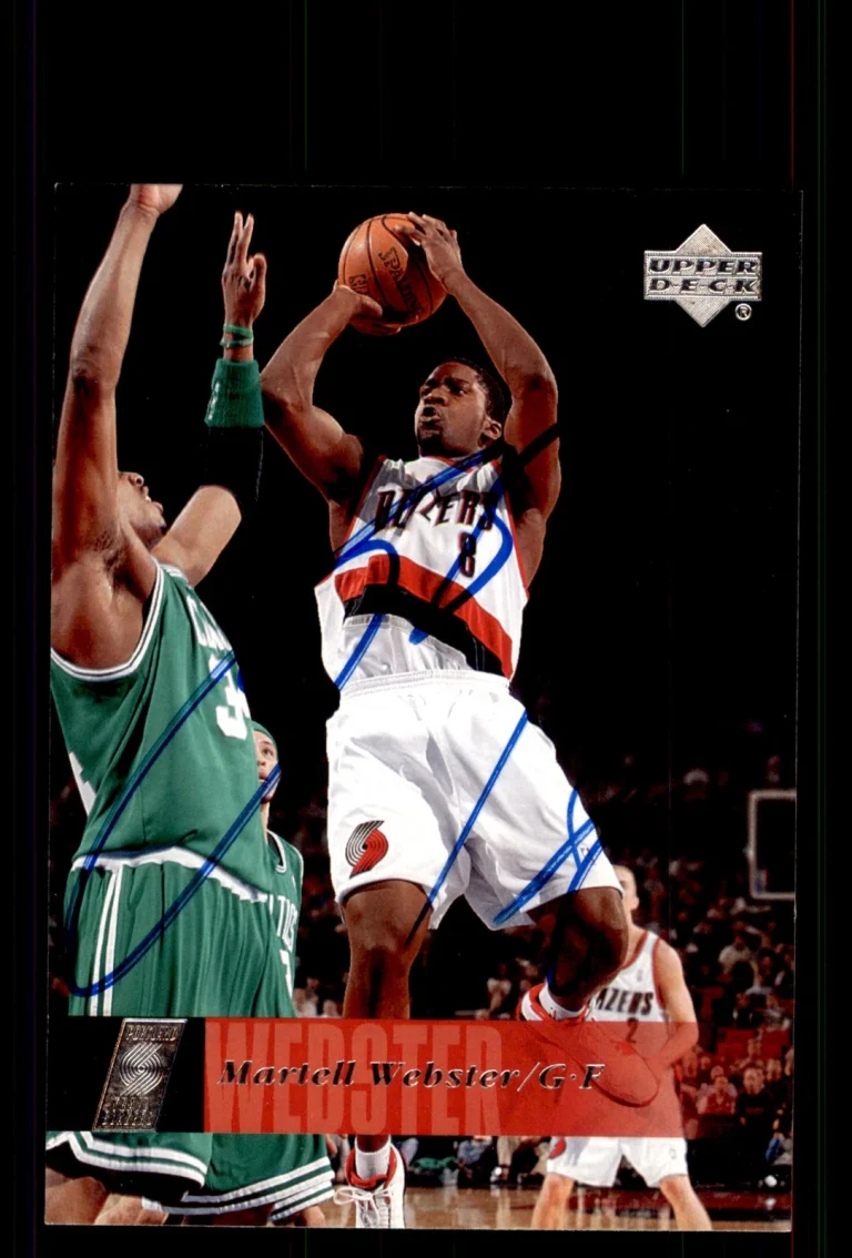 Signed Basketball Card Auto Martell Webster 2006-07 Upper Deck #163