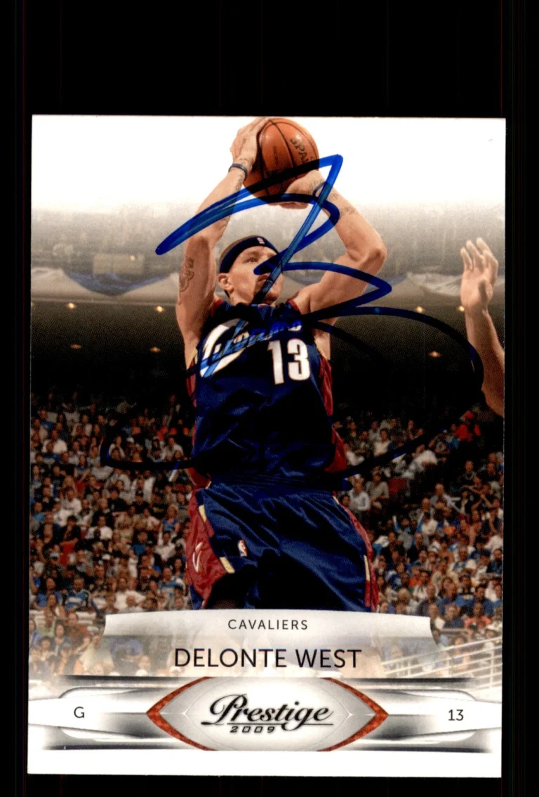 Signed Basketball Card Auto Delonte West 2009-10 Panini Prestige #19 Cavaliers