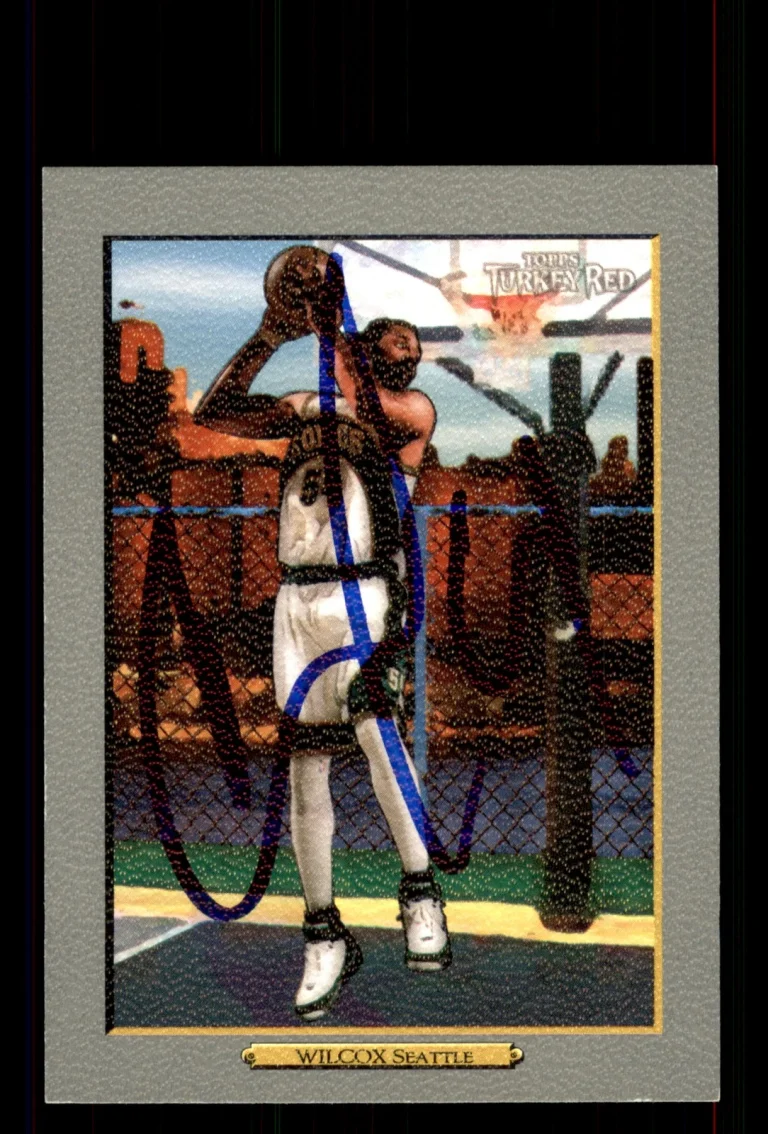 Signed Basketball Card Auto Chris Wilcox 2006-07 Topps Turkey Red #147