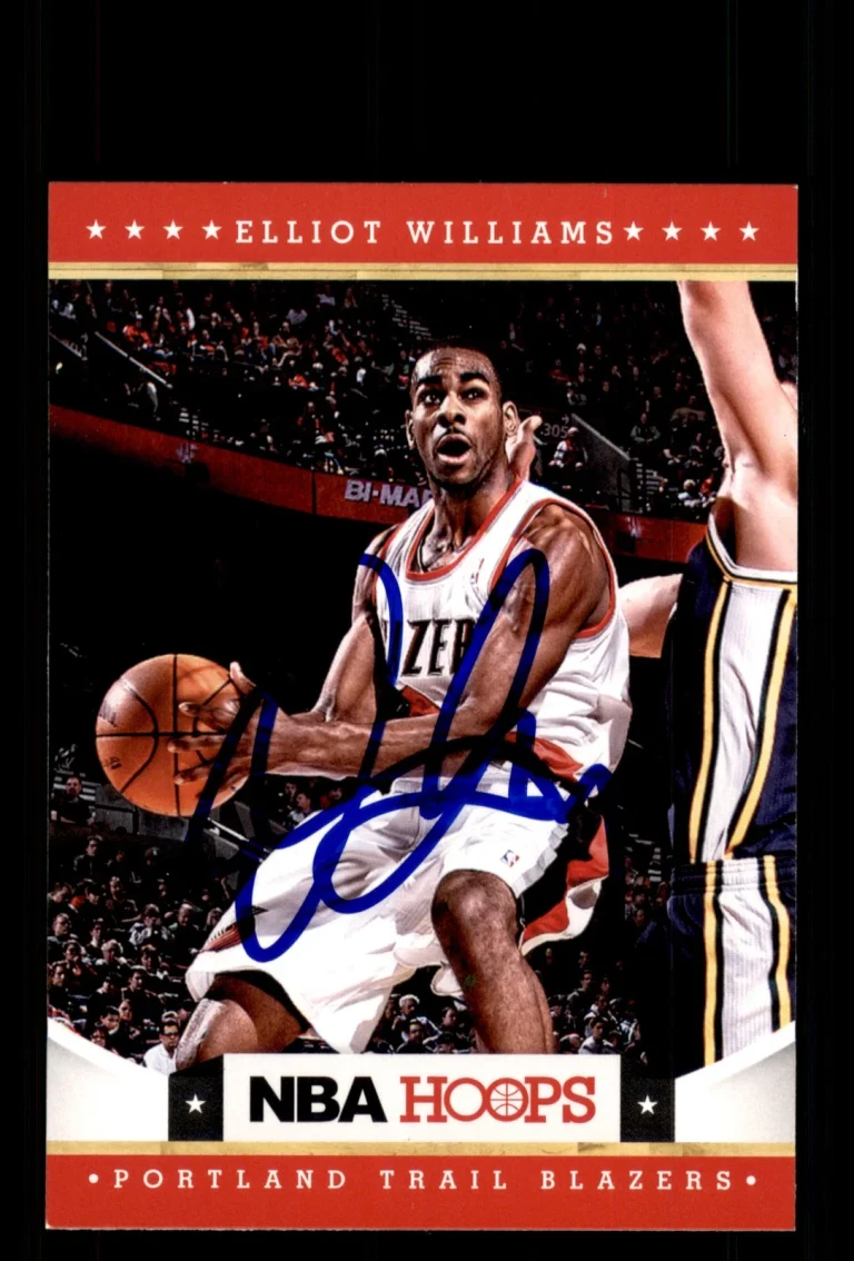 Signed Basketball Card Auto Elliot Williams 2012-13 Hoops #260 Trail Blazers