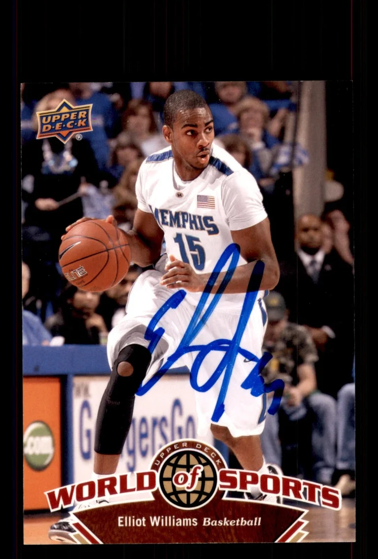 Signed Basketball Card Auto Elliot Williams 2010 Upper Deck World of Sports