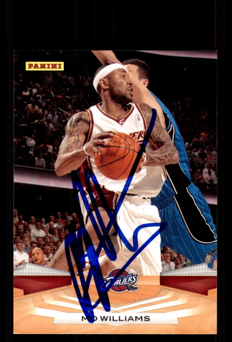 Signed Basketball Card Auto Mo Williams 2009-10 Panini #65 Cleveland Cavaliers