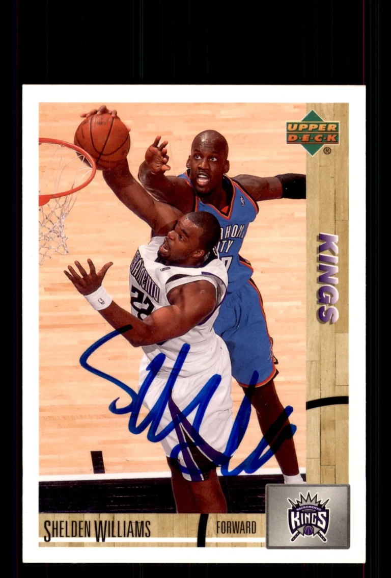 Signed Basketball Card Auto Shelden Williams 2008-09 Upper Deck Lineage #157