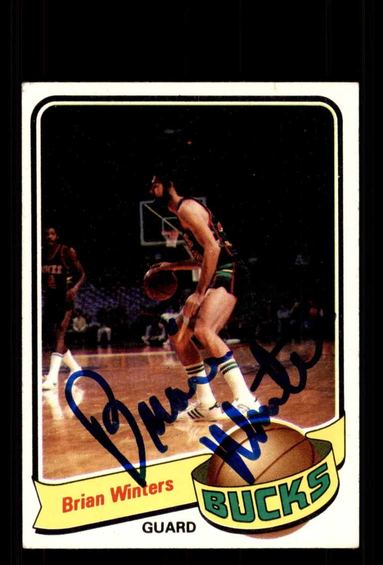 Signed Basketball Card Auto Brian Winters 1979-80 Topps #21 Milwaukee Bucks