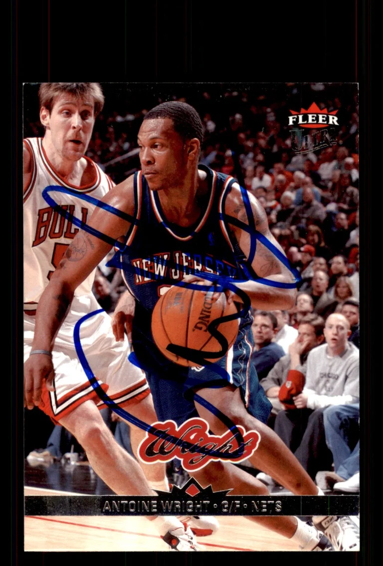 Signed Basketball Card Auto Antoine Wright 2006-07 Ultra #102 New Jersey Nets