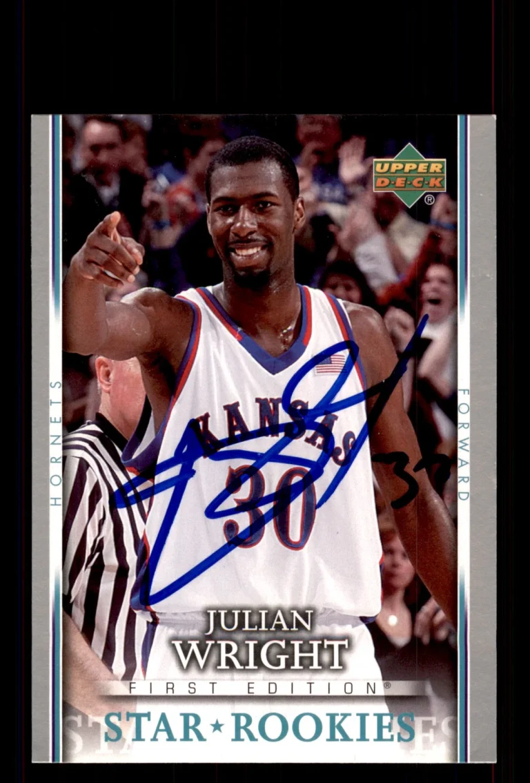Signed Basketball Card Auto Julian Wright 2007-08 Upper Deck First Edition #213