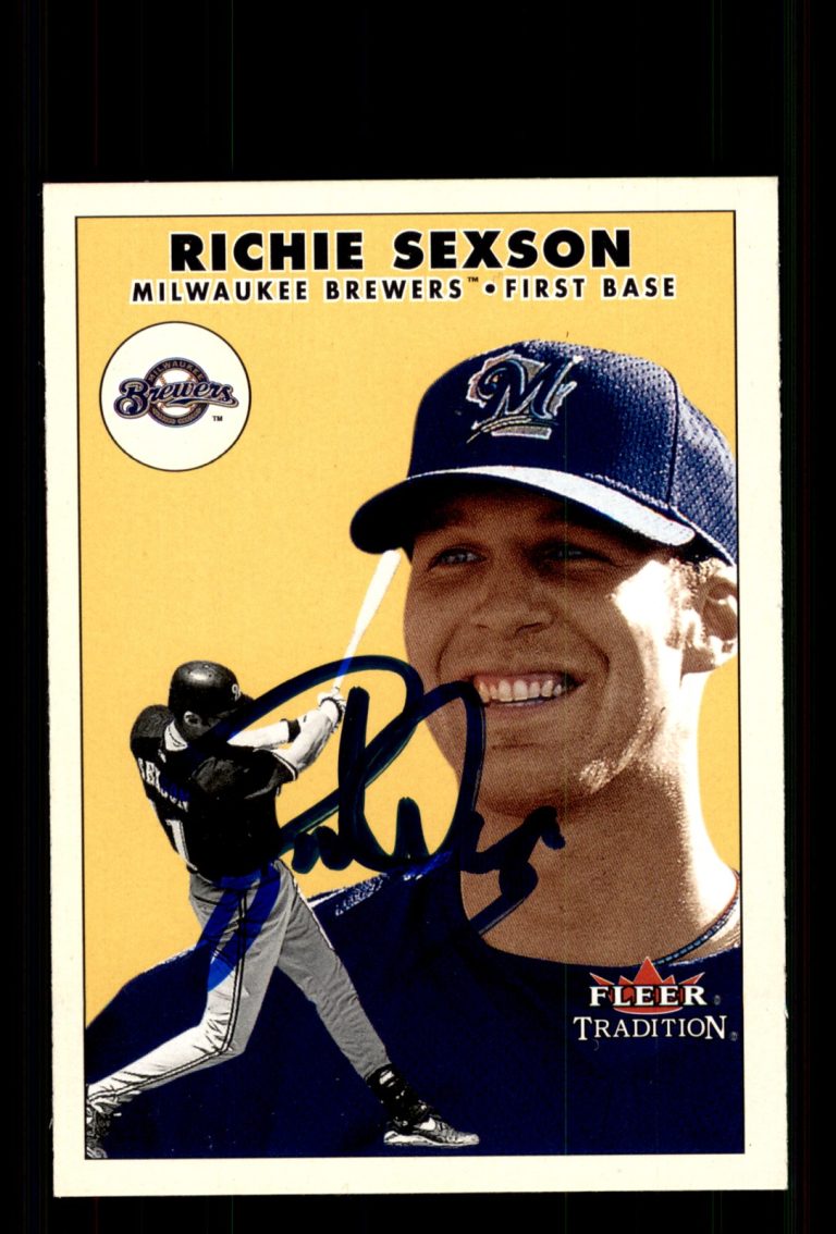 Signed Baseball Card Auto Richie Sexson 2000 Fleer Tradition Update #U127