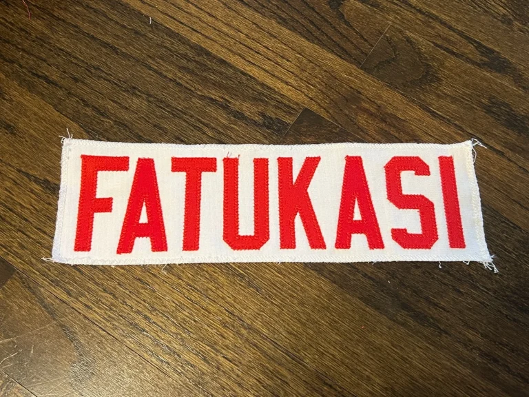 KANSAS CITY CHIEFS GAME USED ? ISSUED JERSEY NAMEPLATE OLAKUNLE FATUKASI RUTGERS