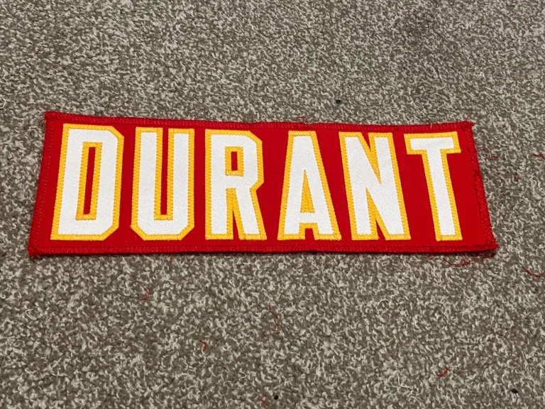 KANSAS CITY CHIEFS GAME USED ? ISSUED JERSEY NAMEPLATE FOOTBALL YASIR DURANT MU