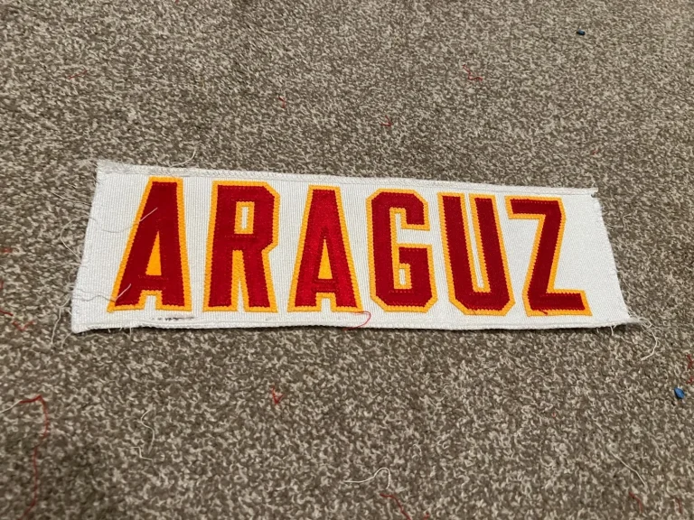 KANSAS CITY CHIEFS GAME USED ? ISSUED JERSEY NAMEPLATE NFL FOOTBALL LEO ARAGUZ