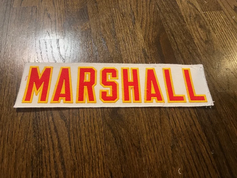 KANSAS CITY CHIEFS GAME USED ? ISSUED JERSEY NAMEPLATE NFL FOOTBALL MARSHALL