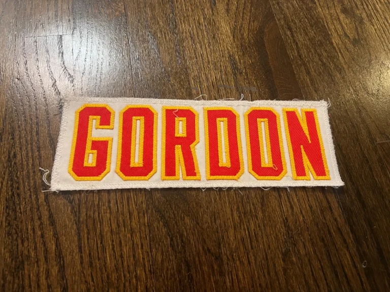 KANSAS CITY CHIEFS GAME USED ? ISSUED JERSEY NAMEPLATE NFL FOOTBALL GORDON