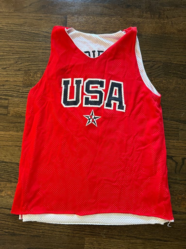 2004 SUE BIRD PRACTICE USED TEAM USA OLYMPIC BASKETBALL JERSEY HOF WNBA LEGEND
