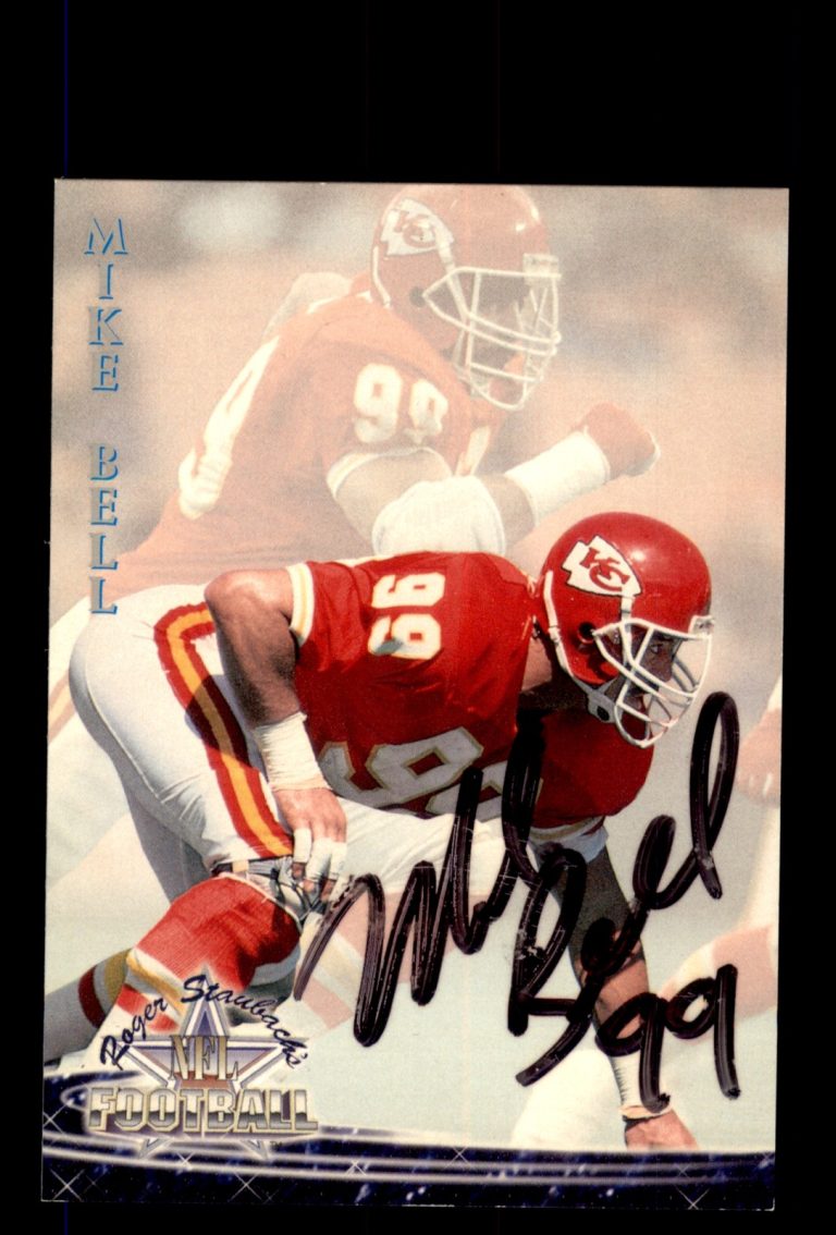 Signed Football Card Auto Mike Bell 1994 Ted Williams NFL #25 Chiefs