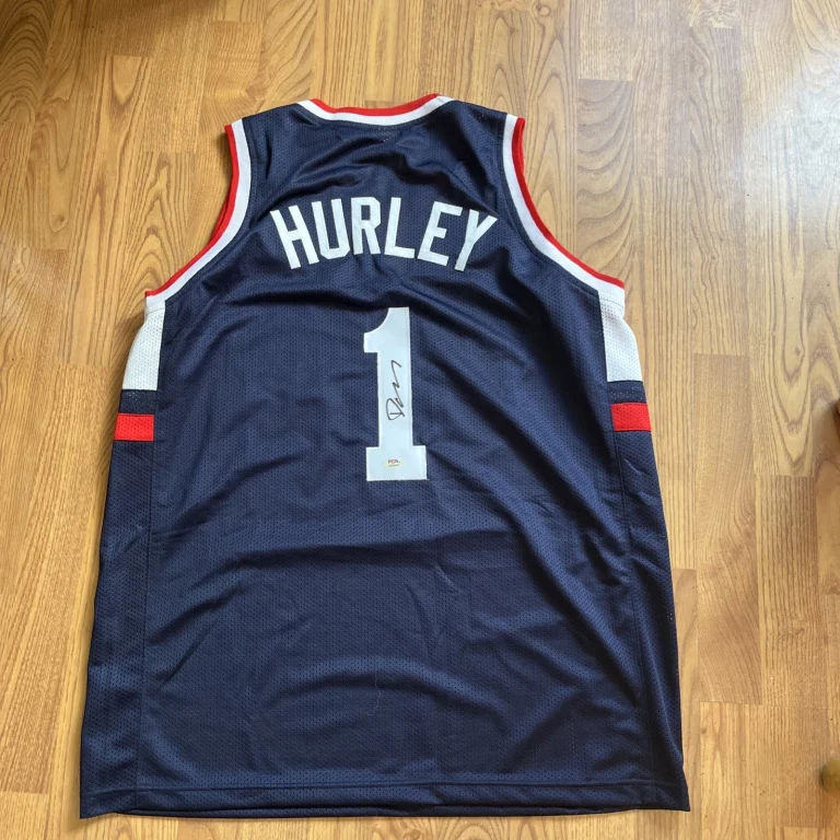 UCONN HUSKIES- COACH DAN HURLEY SIGNED AUTOGRAPH JERSEY PSA COA  🏀 LEGEND