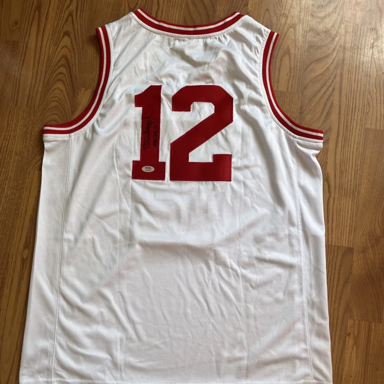 INDIANA HOOSIERS-STEVE ALFORD SIGNED AUTOGRAPH JERSEY 1987 CHAMPION MVP BIG 10!