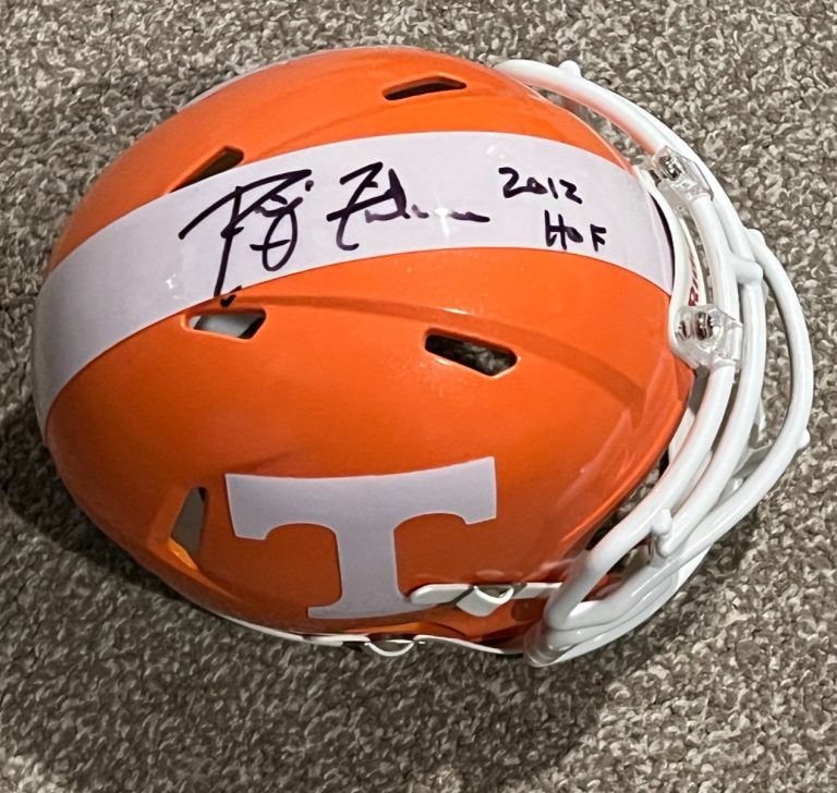 COACH PHILLIP FULMER SIGNED FOOTBALL MINI HELMET AUTO TENNESSEE VOLUNTEERS JSA