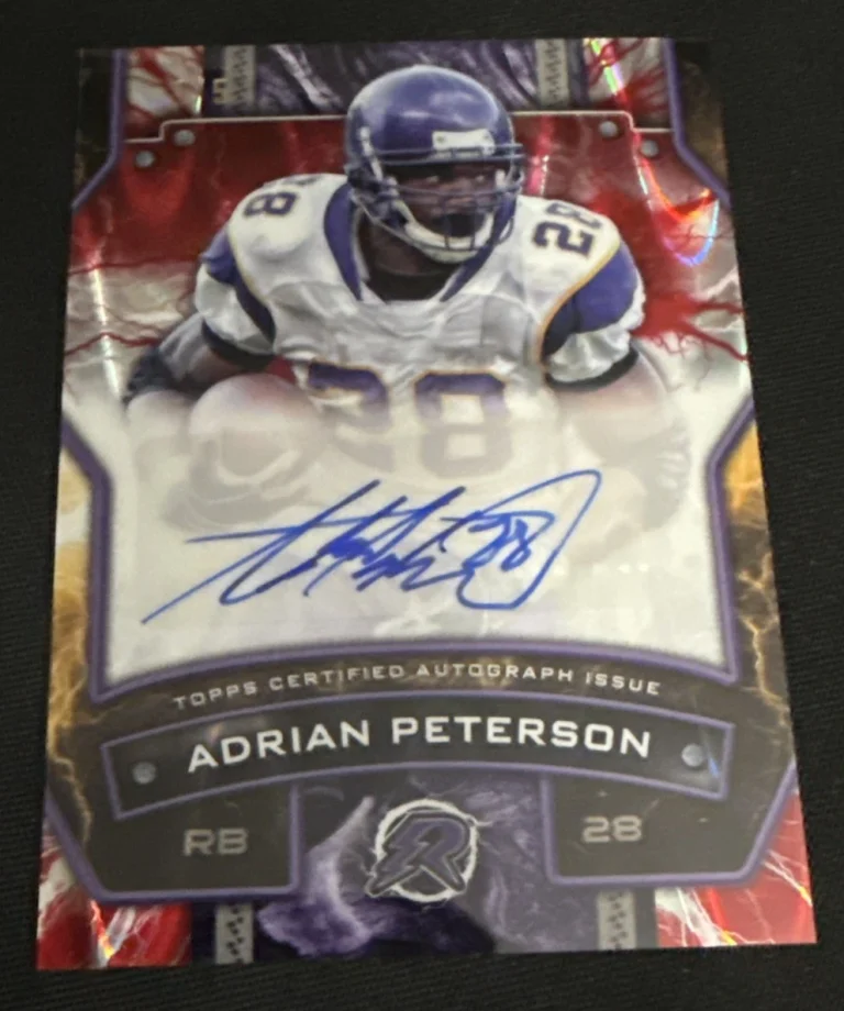 2024 Topps Resurgence Resurgence Signatures Adrian Peterson #RS-AP 1/5 FIRST ONE