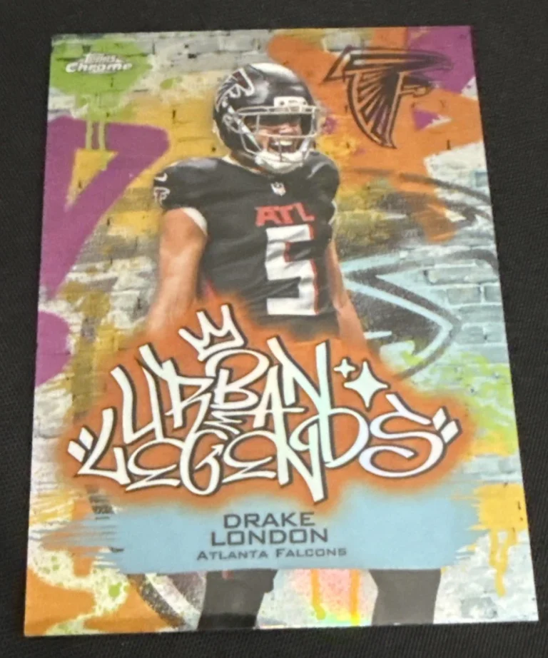 2025 TOPPS CHROME #UL-6 URBAN LEGENDS CASE HIT DRAKE LONDON FALCONS
