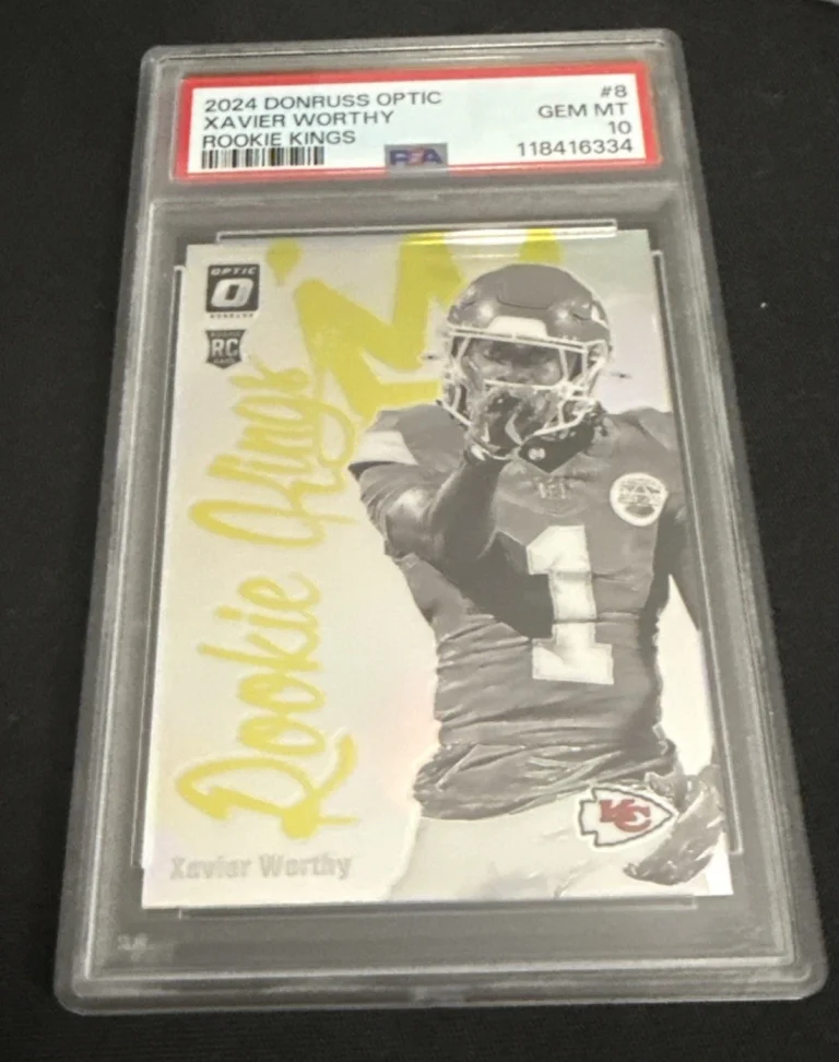 2024 Panini Optic Xavier Worthy Rookie Kings SSP #8 KC Chiefs PSA 10 GEM MT!