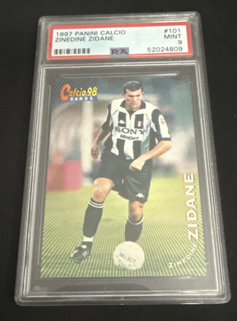 1997 Panini Calcio 98 - #64 Zinedine Zidane - PSA 9
