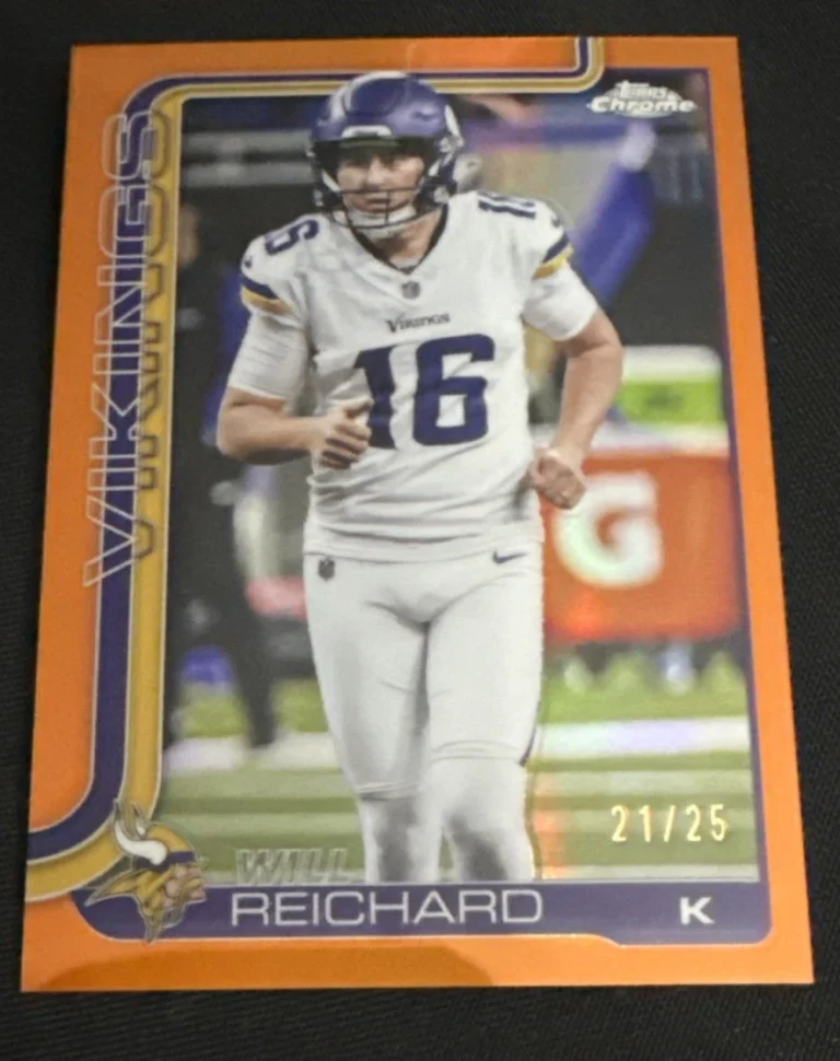 2025 Topps Chrome - Will Reichard #203 RayWave Refractor /25