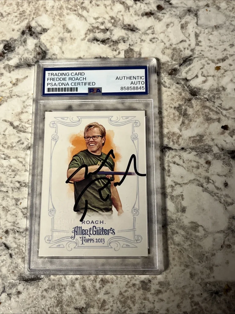 Freddie Roach Signed 2013 Topps Allen & Ginter Trading Card PSA HOF BOXING TRAIN