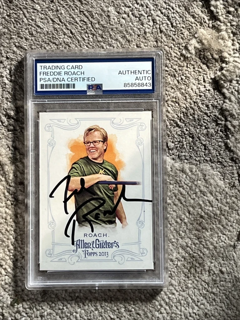 Freddie Roach Signed 2013 Topps Allen & Ginter Trading Card PSA HOF BOXING TRAIN