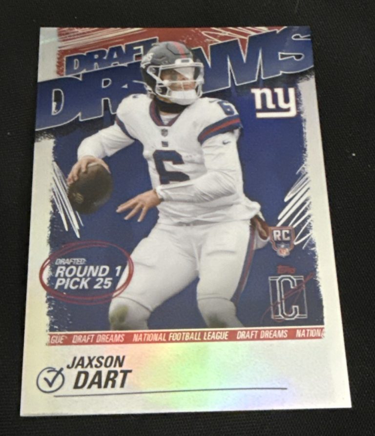 2025 Topps Signature Class Jaxson Dart Draft Dreams SSP #DD-1 Giants RC Rookie