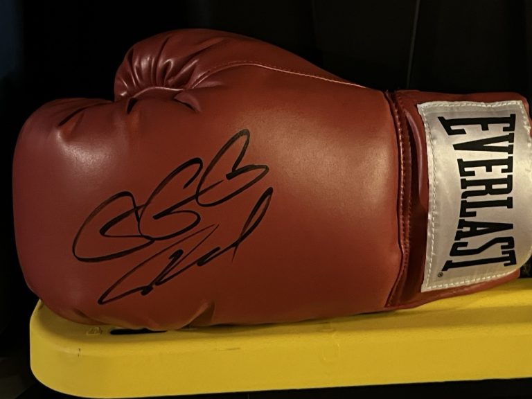 BOXING CHAMPION GENNADY GOLOVKIN TRIPLE G SIGNED AUTOGRAPH GLOVE JSA HOF 26