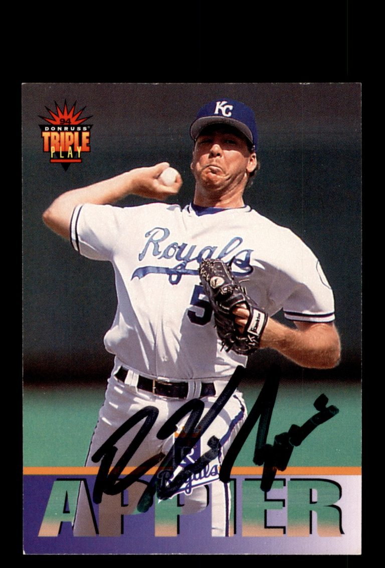 Signed Baseball Card Auto Kevin Appier 1994 Triple Play #231 Kansas City Royals