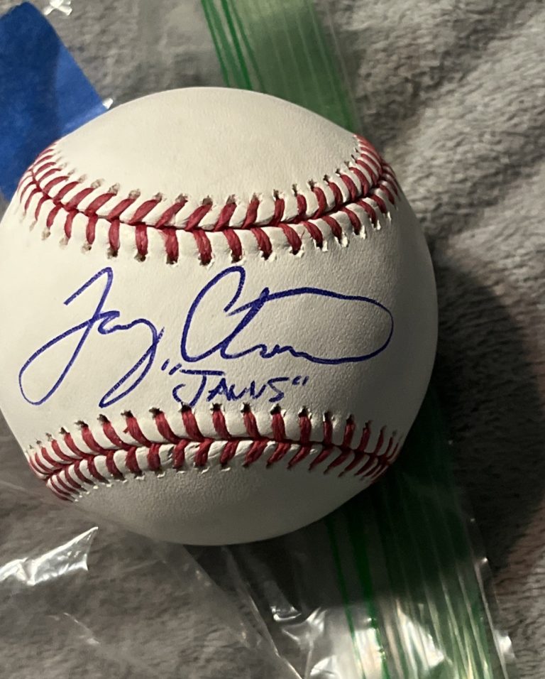 JOEY CHESTNUT SIGNED AUTOGRAPHED ROMLB BASEBALL BALL JSA COA JAWS HOT DOG CHAMP