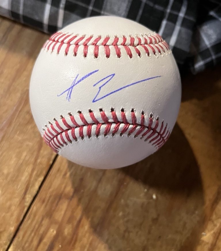 NY METS AJ EWING SIGNED AUTOGRAPHED ROMLB Ball STAR PROSPECT Rare JSA COA
