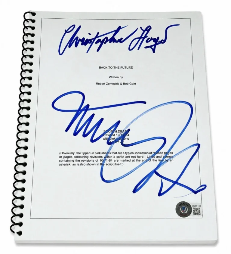Michael J Fox Christopher Lloyd Signed Back to The Future Full Script Beckett