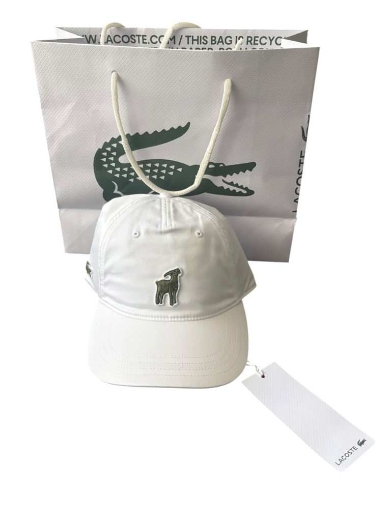 Brand New Novak Djokovic Lacoste GOAT Collection Tennis Hat White Cap *SOLD OUT*