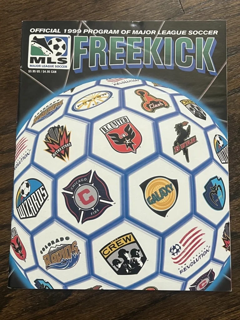 SOCCER PROGRAM MAGAZINE 1999 MLS MAJOR LEAGUE FREEKICK PUBLICATION