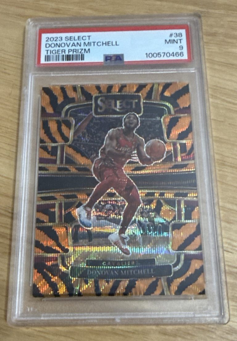 2023-24 Panini Select #38 Donovan Mitchell Tiger Prizms SSP
