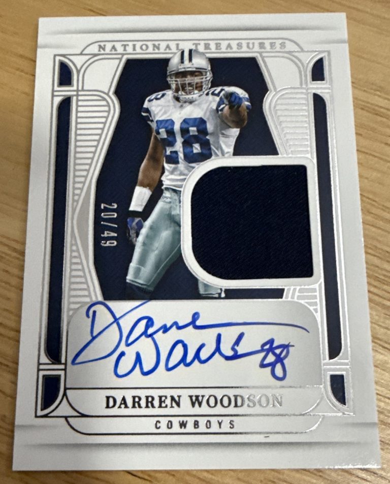 2024 Panini National Treasures Darren Woodson Patch Auto Cowboys /49