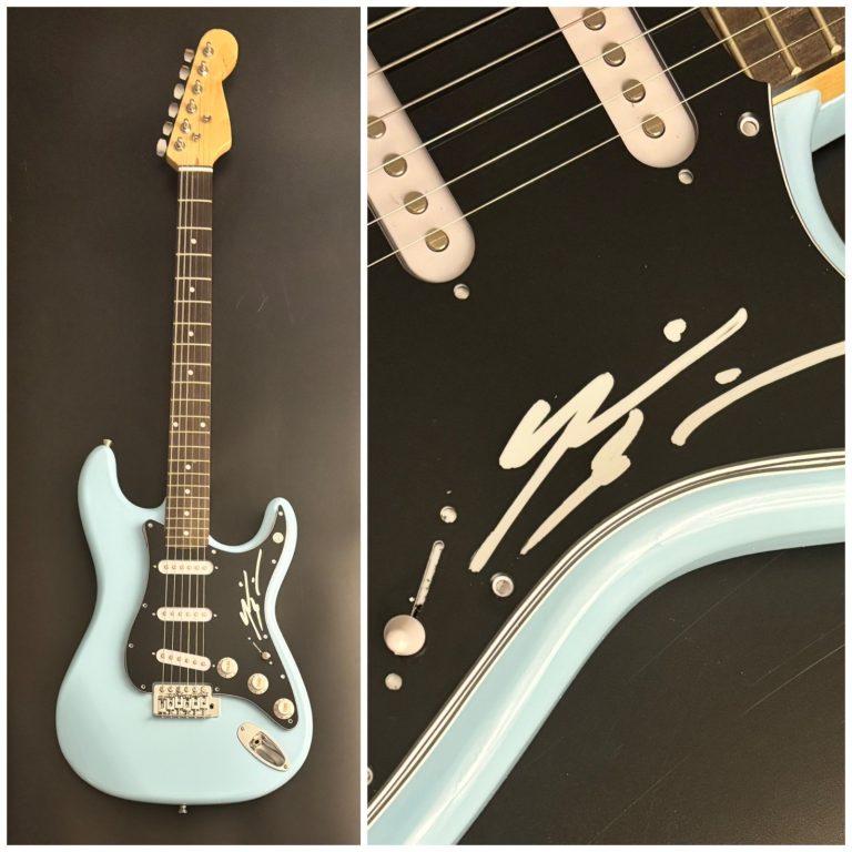 GFA Breaking Benjamin Drummer  * BRIAN MEDEIROS *  Signed Electric Guitar COA