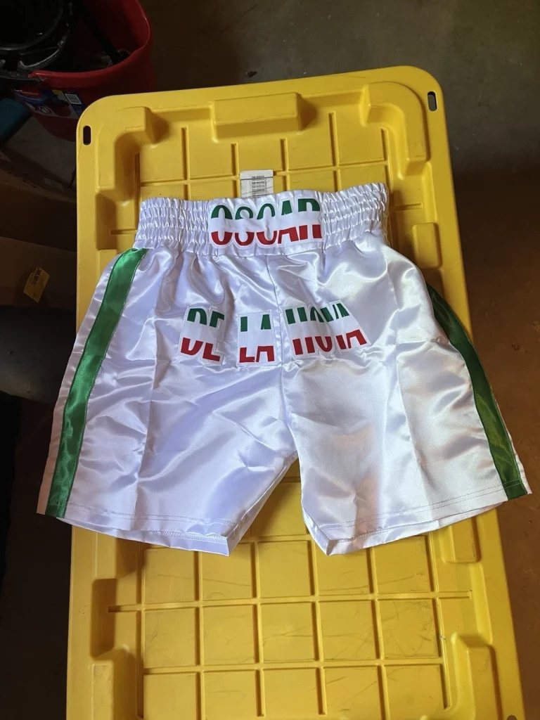 Boxing Champion Oscar De La Hoya Boxing Trunks Shorts